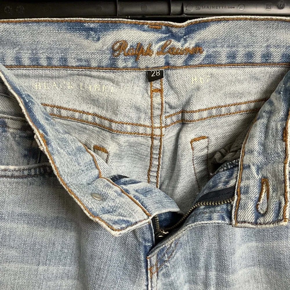 Ralph Lauren Rhinestone Logo Light Blue Women's Jeans 28 - Picture 3 of 6